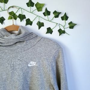 Nike Gray Cowl Neck Hoodie